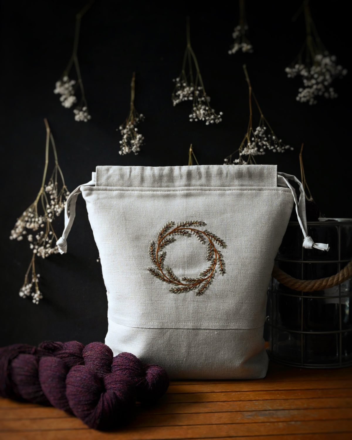 Yule wreath neutral large