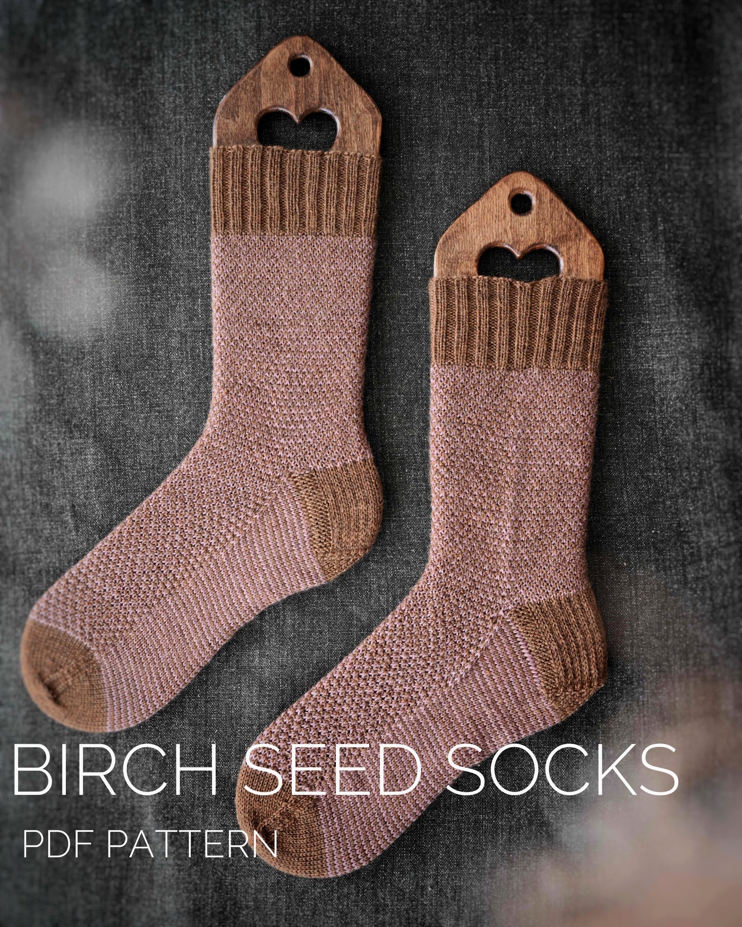 Socks knitting pattern |Birch Seed Socks| PDF file