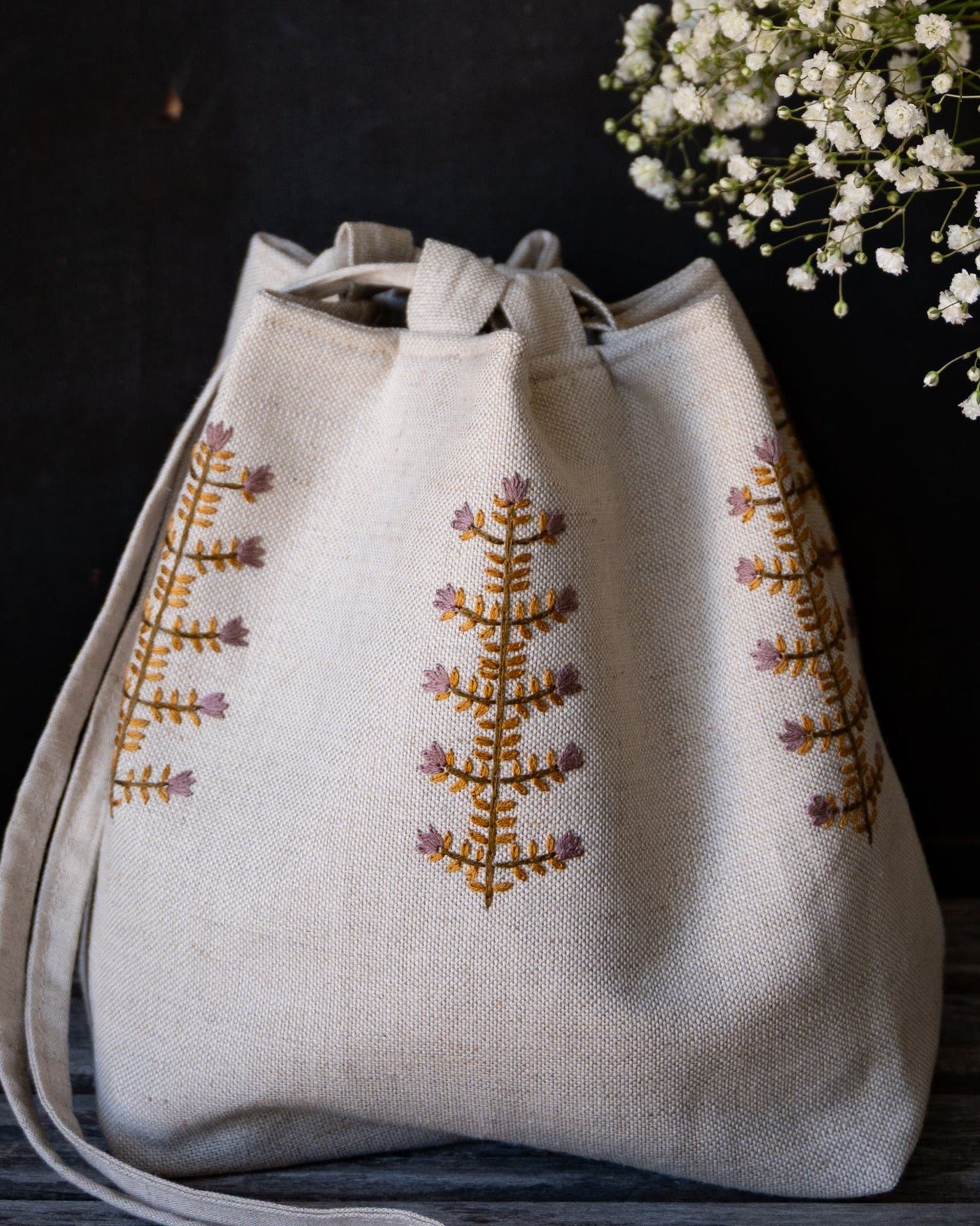 Meadow pouch purple+gold