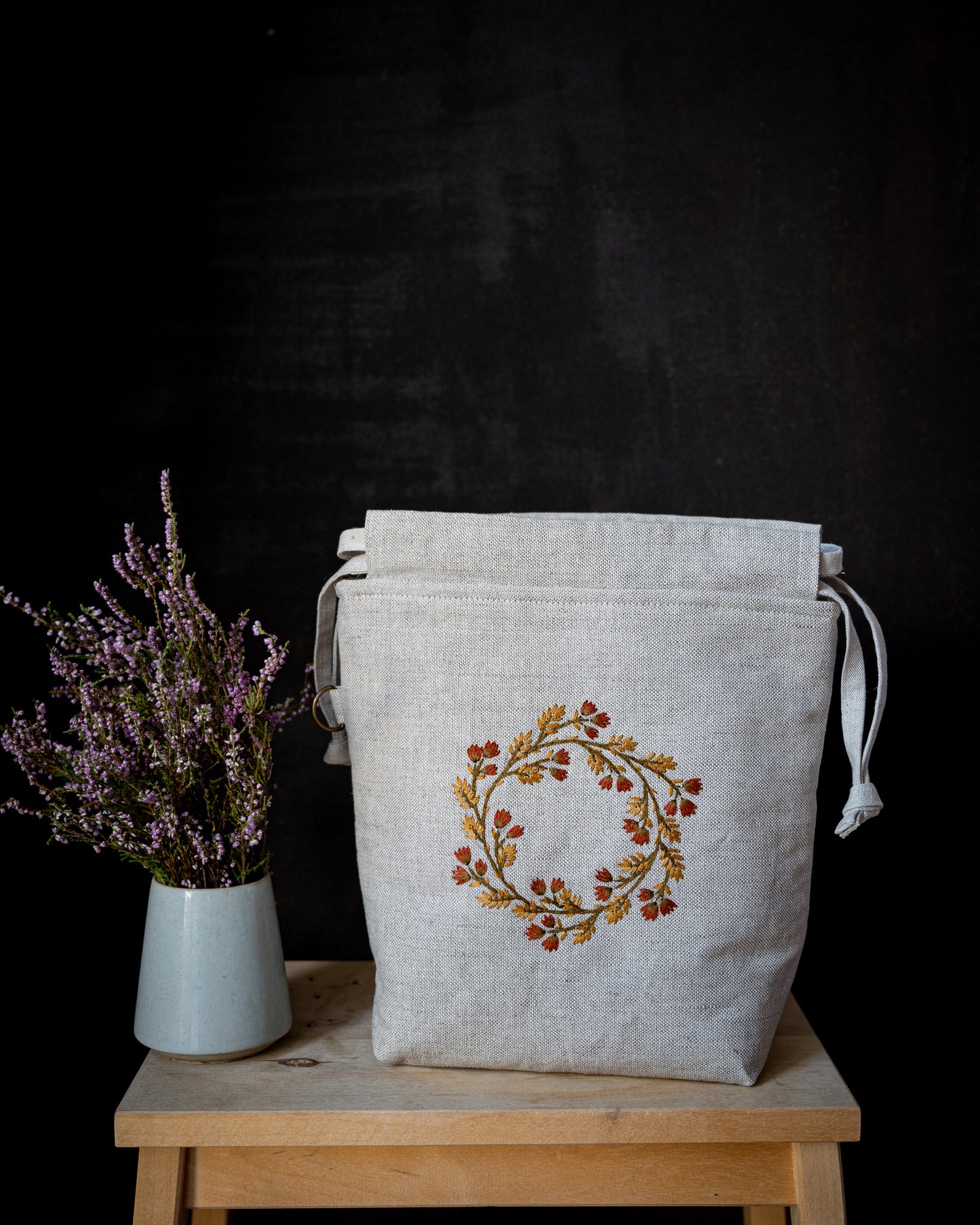 Autumn wreath small bag