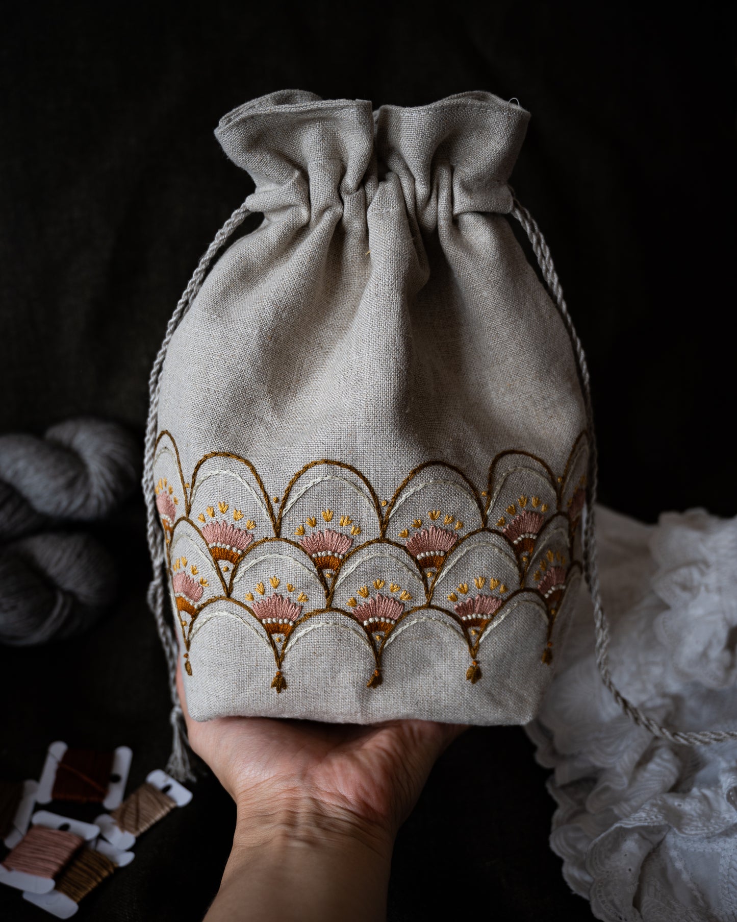 Blooming pouch Pattern & sewing instructions