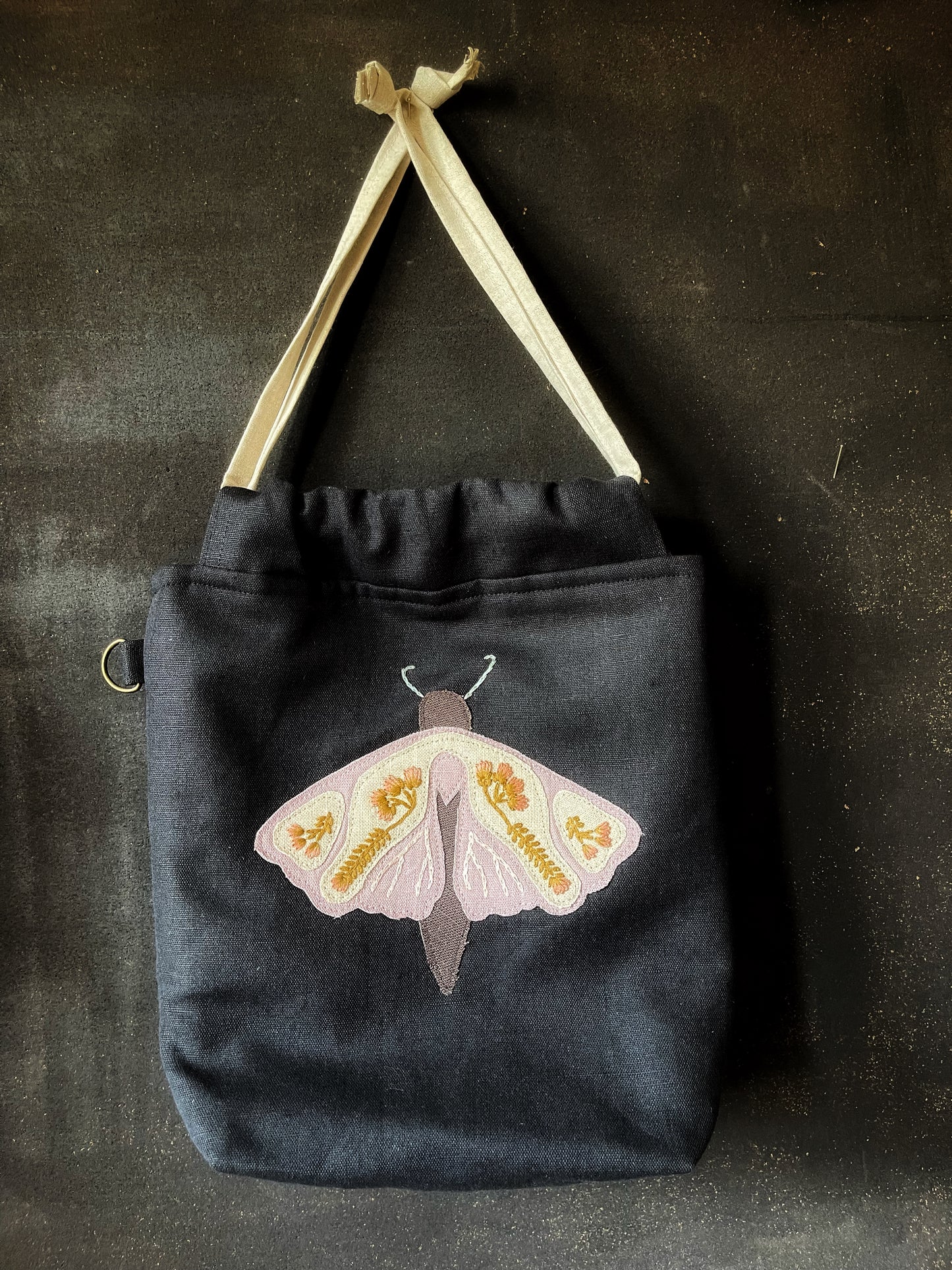 Pink moth small