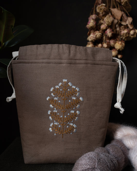 Blue Autumn Flowers small bag