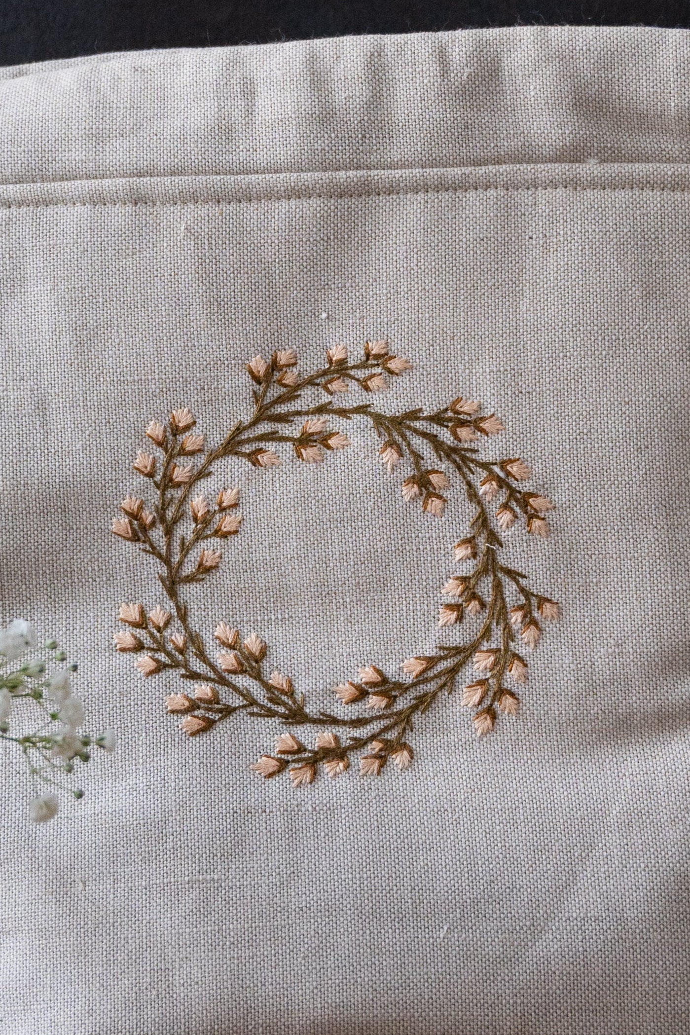 Peach Spring Wreath small bag