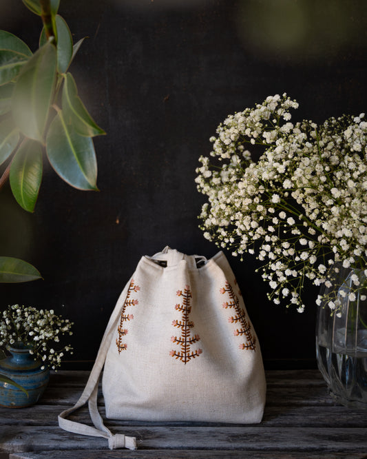 Meadow pouch pink+rust