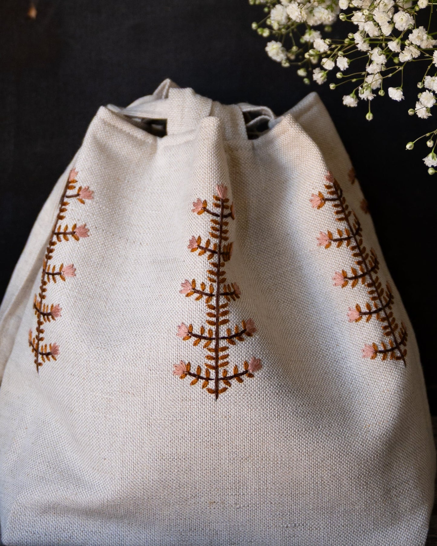 Meadow pouch pink+rust