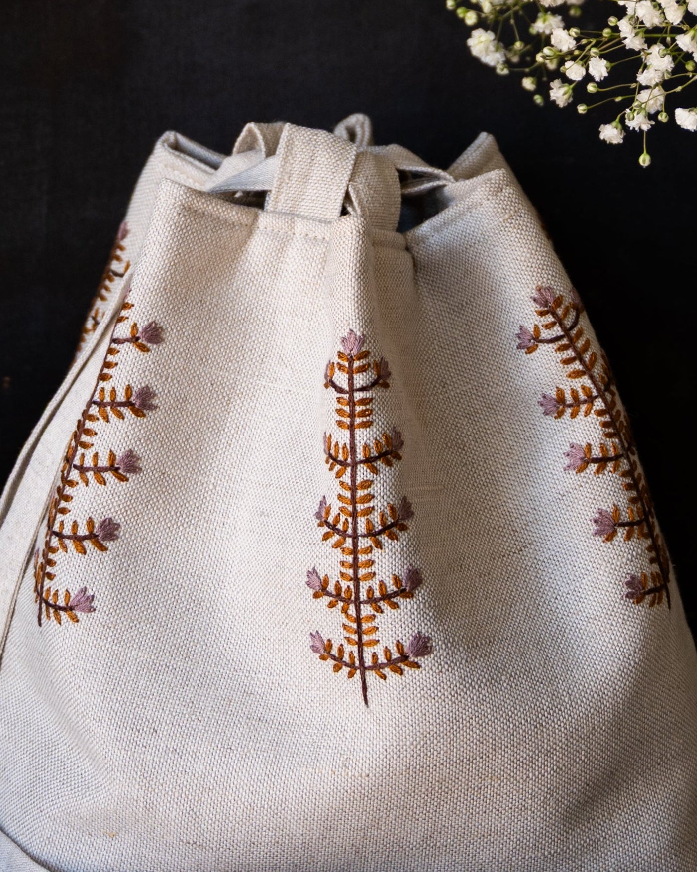 Meadow pouch purple+rust