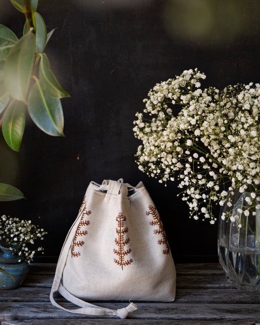 Meadow pouch purple+rust