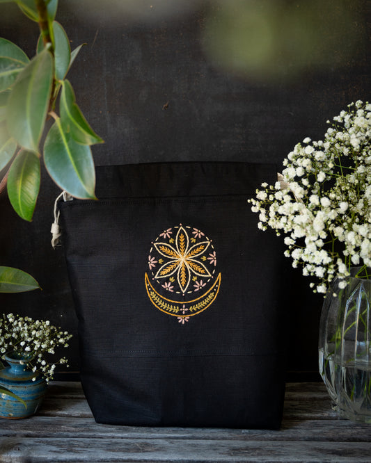 Balance large bag - pink flowers