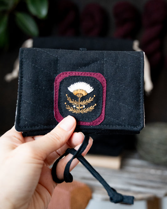 Quilted Botany notions pouch